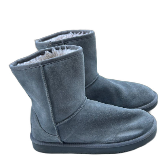 UGG Koolabura Childrens Size 4 Girls Grey Boot Booties Slip On Cozy Shoes Fall - Picture 3 of 10